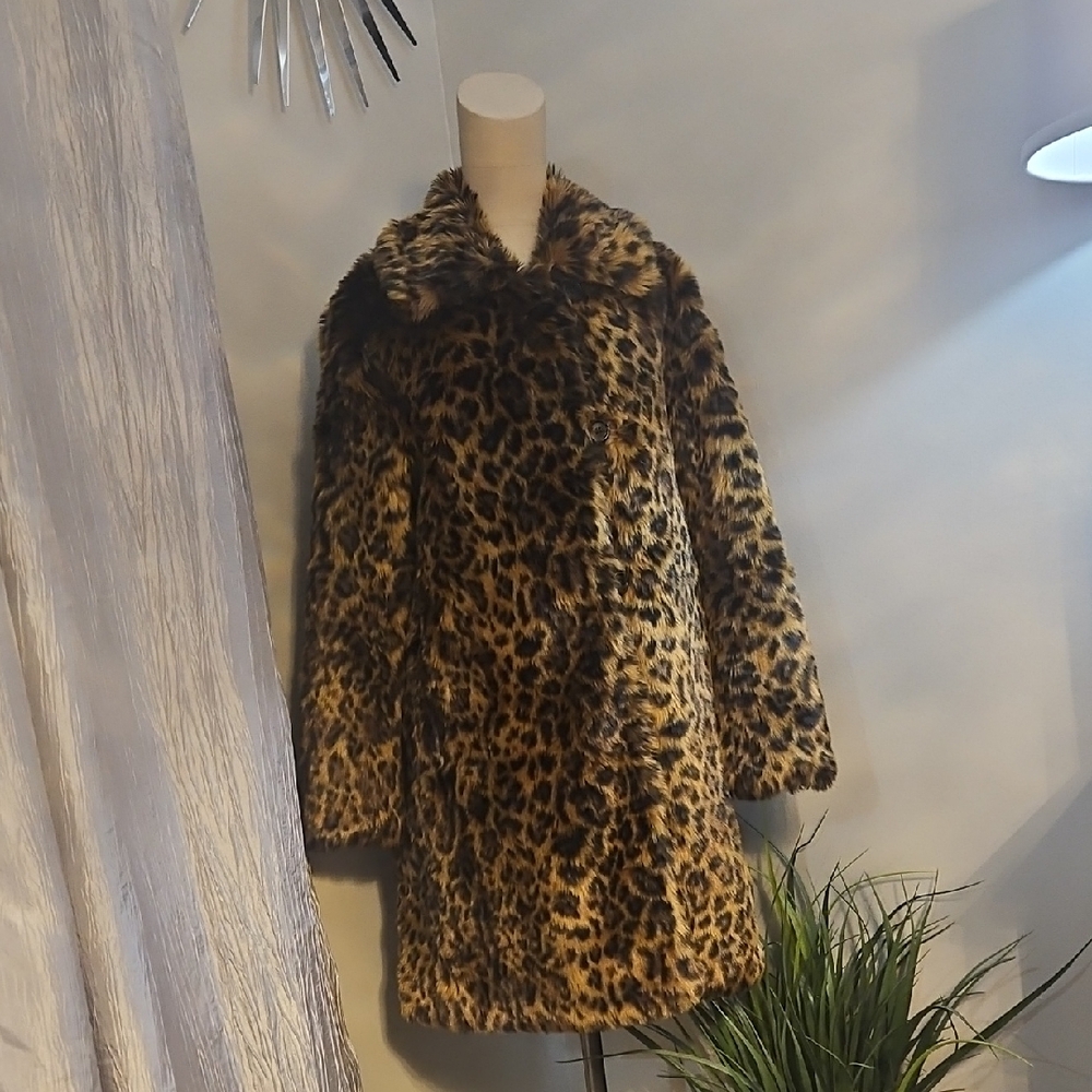 J. Crew Leopard Print Teddy Jacket